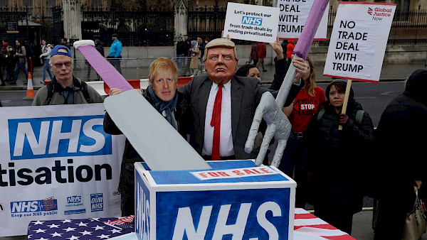 Don't let Trump get his hands on our NHS!