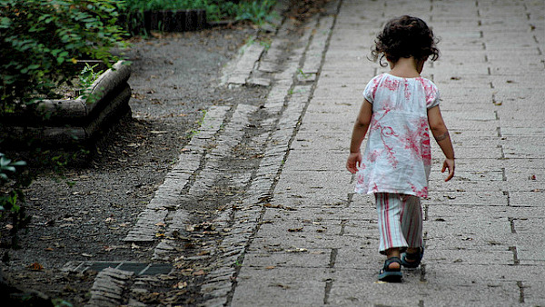 Photo of child walking