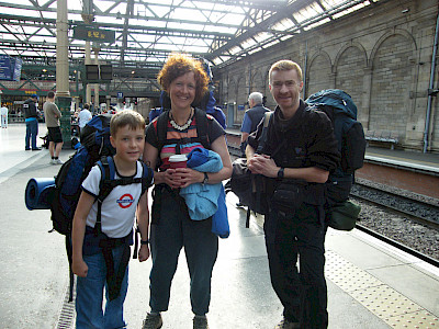 Passengers at Edinburgh Waverley