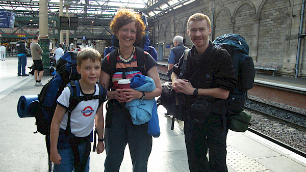 Passengers at Edinburgh Waverley