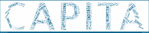 Capita wordcloud, based on polling