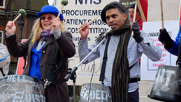 NHS protest in 2013