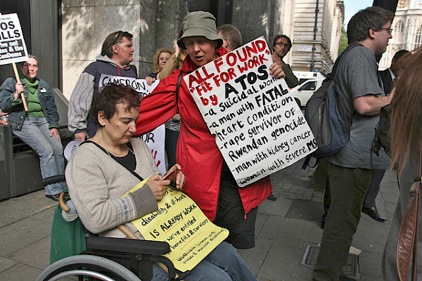 Protest against Atos