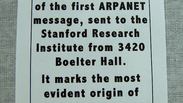 Plaque commemorating the Arpanet