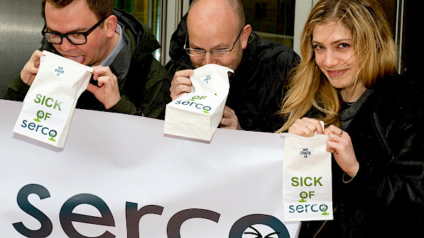 'Sick of Serco'