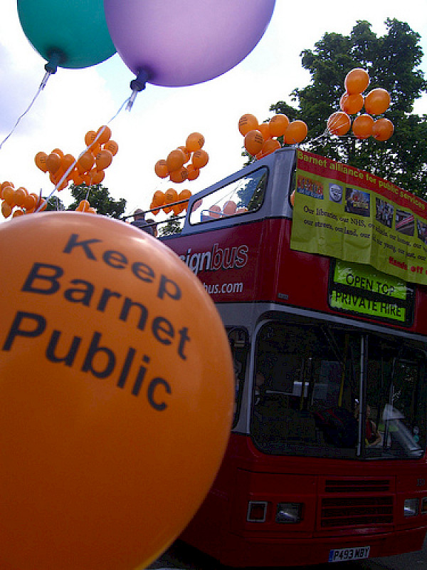 Keep Barnet public protest