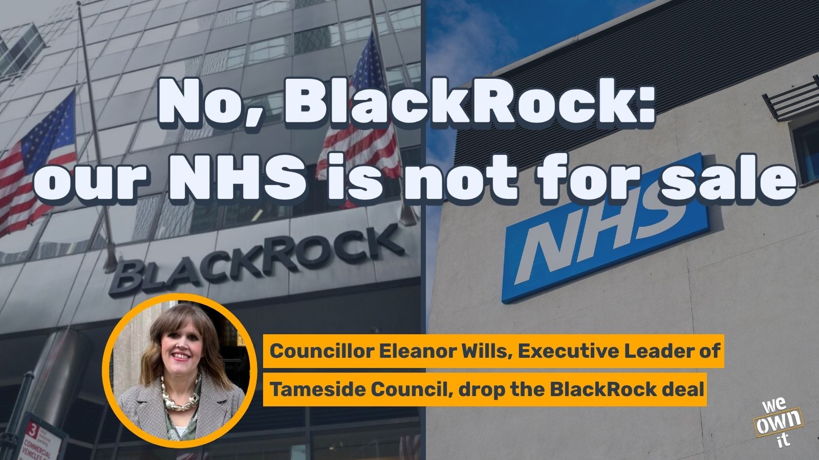 No, BlackRock: our NHS is not for sale - sign the petition now