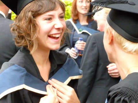 Photo of students graduating
