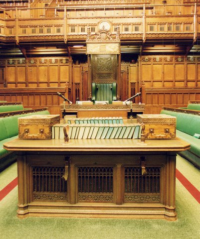 Photo of House of Commons Chamber: Speaker's table