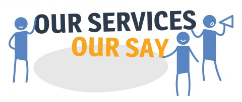 Our Services Our Say logo