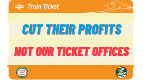 Cut their profits not our ticket offices
