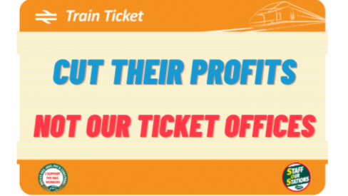 Cut their profits not our ticket offices