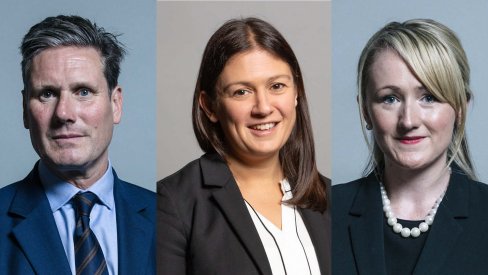 Labour leadership candidates Keir Starmer, Lisa Nandy and Rebecca Long-Bailey